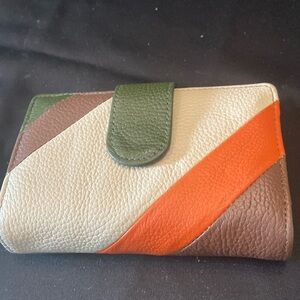 Colorful Genuine Leather Purse (d)
